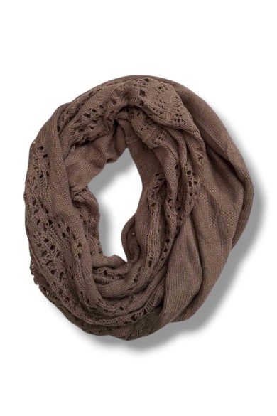 BUFANDA INFINITA DE PUNTO CALADO VARIOS COLORES