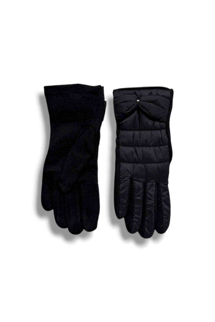 GUANTES ACOLCHADOS CON LAZO DECORATIVO VARIOS COLORES