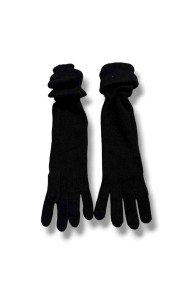 GUANTES LARGOS DE PUNTO CON DISEÑO ARRUGADO VARIOS COLORES