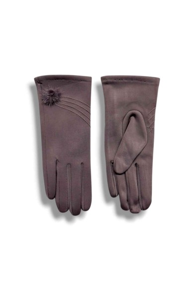 GUANTES SUAVES CON POMPÓN DECORATIVO VARIOS COLORES