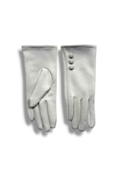 GUANTES LISOS CON BOTONES DECORATIVOS VARIOS COLORES