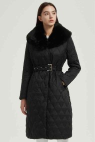 ABRIGO ACOLCHADO CON CUELLO DE PELO SINTÉTICO 2COLORES OBRF2094