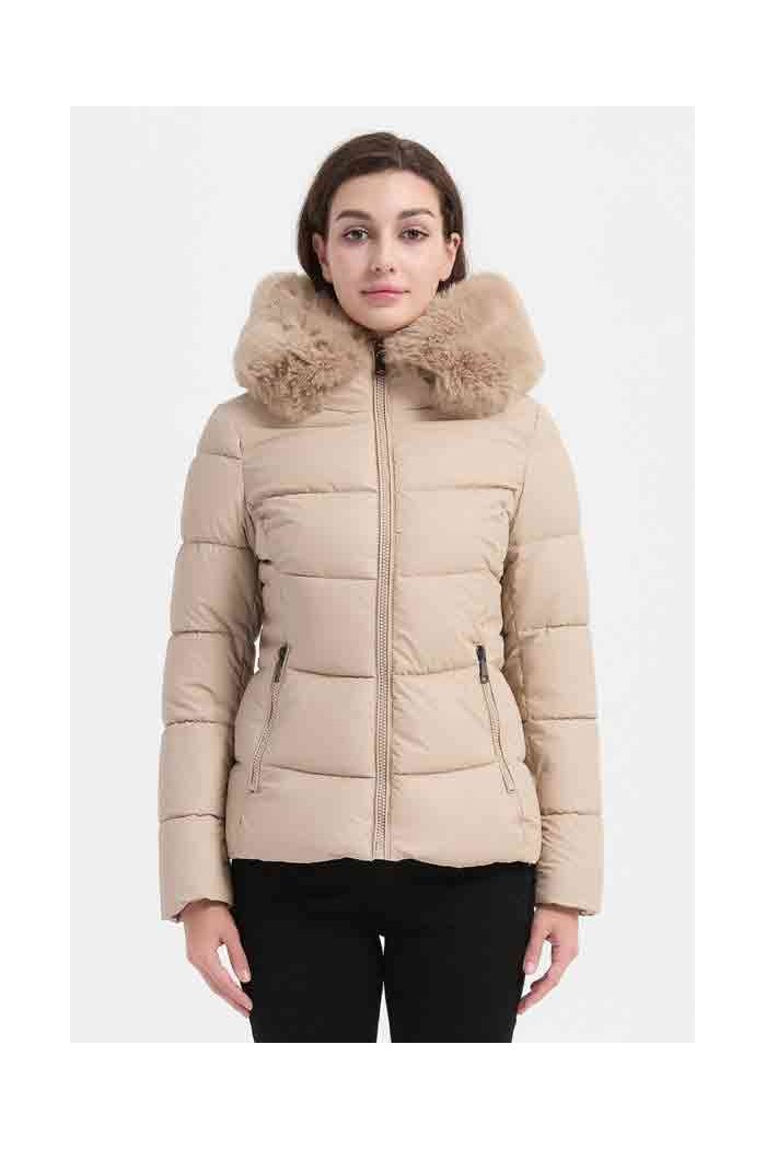 CHAQUETA CON CAPUCHA ACOLCHADA 4COLORES OBR-F2023