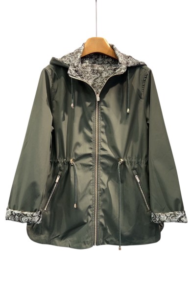 CHAQUETA PARKA FINA REVERSIBLE TY-Z56038 VARIOS COLORES