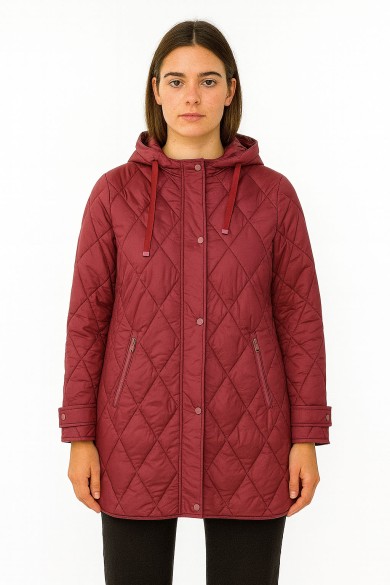 CHAQUETA LARGO ACOLCHADO CAPUCHA DESMONTABLE VARIOS COLORES TY-Z56218