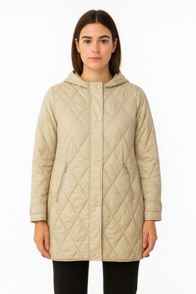 CHAQUETA LARGO ACOLCHADO CAPUCHA DESMONTABLE VARIOS COLORES TY-Z56218