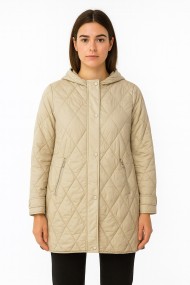 CHAQUETA LARGO ACOLCHADO CAPUCHA DESMONTABLE VARIOS COLORES TY-Z56218