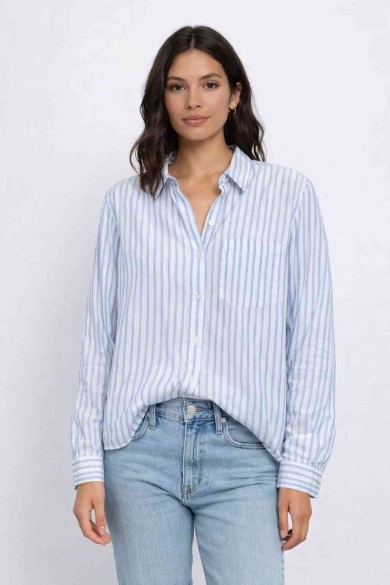 CAMISA RAYAS CLÁSICA MANGA LARGA VARIOS COLORES TY-Z68603