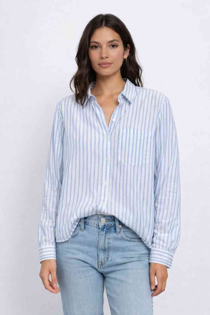 CAMISA RAYAS CLÁSICA MANGA LARGA VARIOS COLORES TY-Z68603