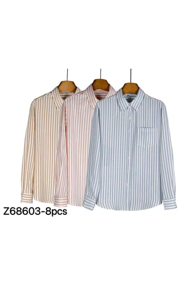 CAMISA RAYAS CLÁSICA MANGA LARGA VARIOS COLORES TY-Z68603