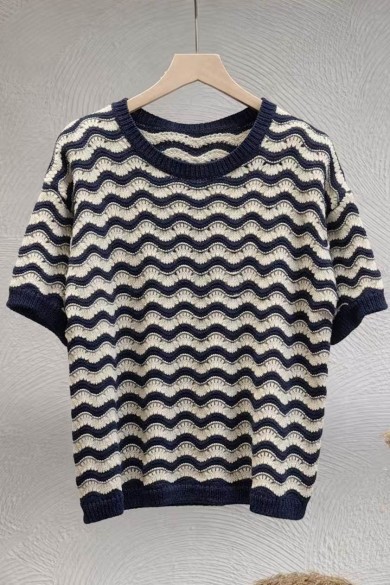 JERSEY PUNTO ONDAS MARINERO MANGA CORTA FBZMT9619