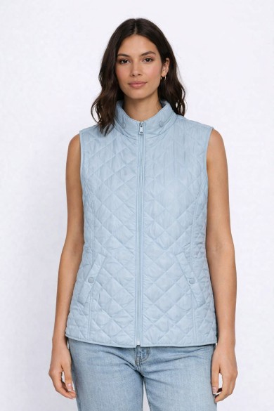 CHALECO ACOLCHADO LIGERO SIN MANGAS CON CREMALLERA VARIOS COLORES TY-Z68033