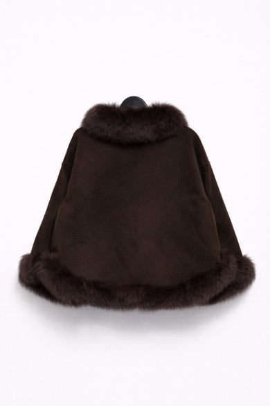 CHAQUETA CORTA DE LANA CON DETALLES EN PELO DE ZORRO 3COLORES PC-WT22174030-2