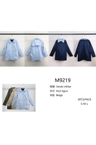 CHAQUETA DE MUJER TIPO PARKA LIGERA CON CUELLO CAMISERO TY-9219