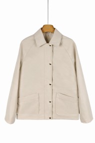 CHAQUETA CORTA DE MUJER CON BOTONES Y BOLSILLOS DELANTEROS TY-Z68013