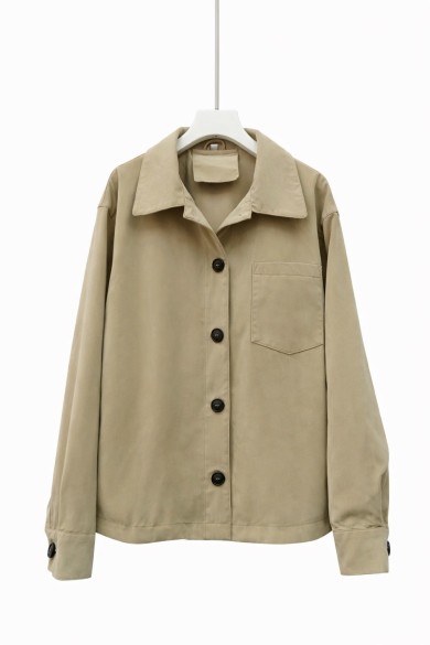 CHAQUETA DE ENTRETIEMPO PARA MUJER CON BOTONES Y BOLSILLO FRONTAL TY-M9272