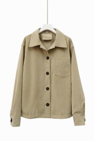 CHAQUETA DE ENTRETIEMPO PARA MUJER CON BOTONES Y BOLSILLO FRONTAL TY-M9272