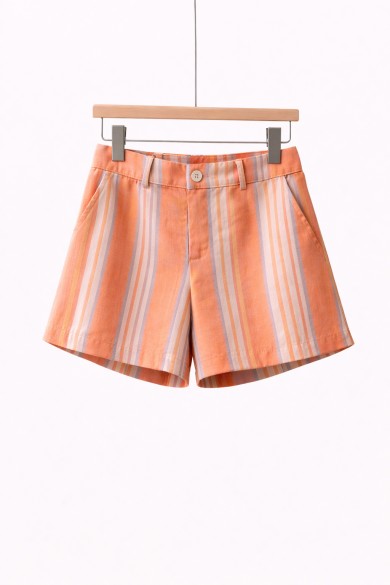 CONJUNTO CAMISA SHORTS RAYAS ESTAMPADAS FBZMA1663AB