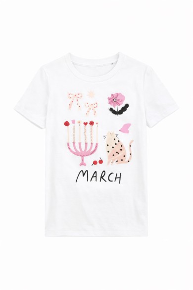 CAMISETA MANGA CORTA CUELLO REDONDO CON DIBUJOS TY-L39068