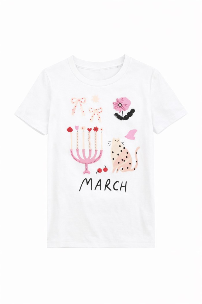 CAMISETA MANGA CORTA CUELLO REDONDO CON DIBUJOS TY-L39068