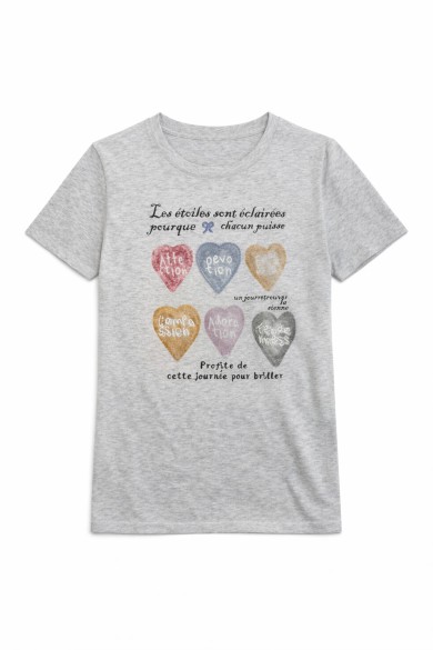 CAMISETA MANGA CORTA CUELLO REDONDO ESTAMPADO TY-L39083