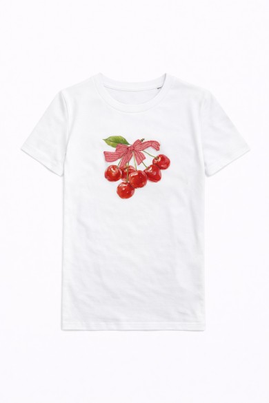 CAMISETA MANGA CORTA CUELLO REDONDO ESTAMPADO CEREAZAS TY-K1718