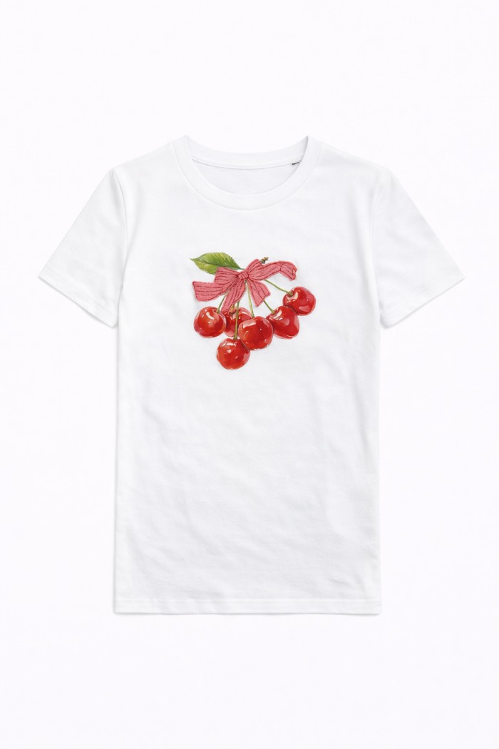 CAMISETA MANGA CORTA CUELLO REDONDO ESTAMPADO CEREAZAS TY-K1718