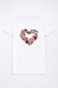 CAMISETSA MANGA CORTA CUELLO REDONDO BORDADO TY-K1727