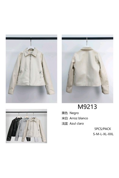 CHAQUETA CORTA DE POLIPIEL CON CREMALLERA TY-M9213