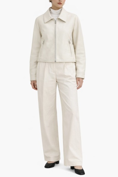 CHAQUETA CORTA DE POLIPIEL CON CREMALLERA TY-M9213