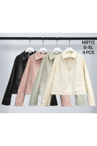 CHAQUETA CORTA DE POLIPIEL CON BOTONES TY-M9112