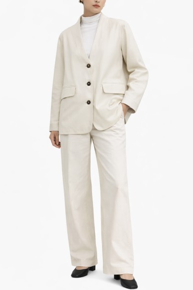 CHAQUETA DE POLIPIEL CUELLO PICO CON BOTONES TY-M9235