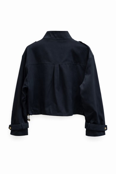 CHAQUETA CORTA ESTILO SAFARI CON BOLSILLOS FBZMA1332