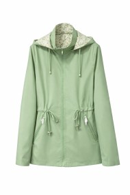 CHAQUETA FINA REVERSIBLE CORTAVIENTOS CON CAPUCHA Y CINTURA AJUSTABLE VARIOS COLORES TY-Z65005