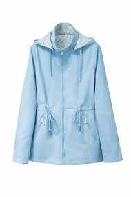 CHAQUETA FINA REVERSIBLE CORTAVIENTOS CON CAPUCHA Y CINTURA AJUSTABLE VARIOS COLORES TY-Z65005