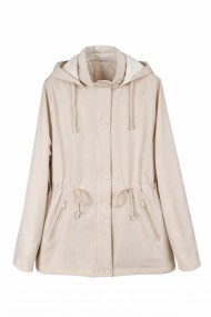CHAQUETA FINA REVERSIBLE CORTAVIENTOS CON CAPUCHA Y CINTURA AJUSTABLE VARIOS COLORES TY-Z65005