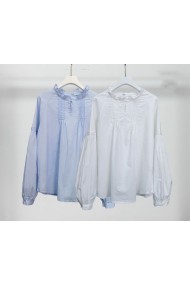 BLUSA MUJER ESTILO ROMÁNTICO MANGA LARGA CUELLO VOLANTE PRIMAVERA VERANO TY-M9269