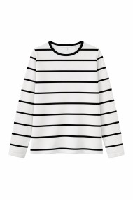 CAMISETA MUJER DE RAYAS MANGA LARGA CUELLO REDONDO ESTILO CASUAL TY-K1827
