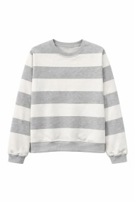 SUDADERA MUJER DE RAYAS MANGA LARGA CUELLO REDONDO ESTILO CASUAL TY-K1808