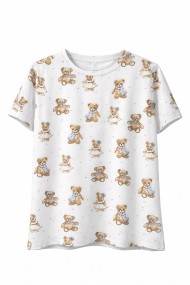 CAMISETA DE MANGA CORTA CON ESTAMPADO DE OSITOS VINTAGE TY-L39096