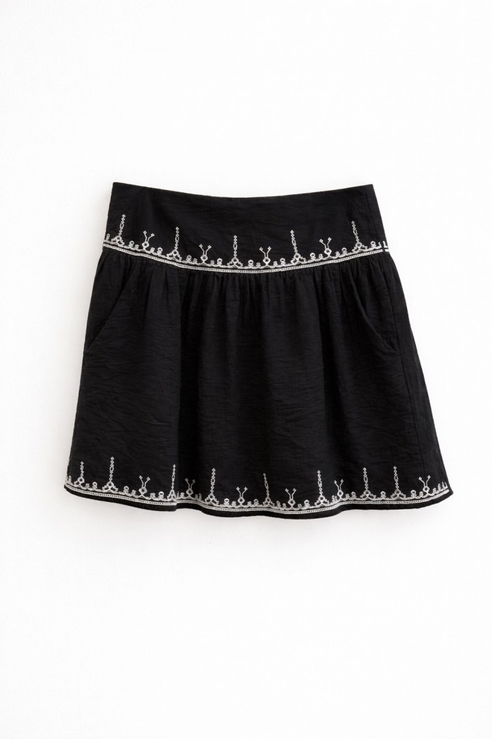 FALDA CORTA ESTILO BOHO VERANO FBZMR22240