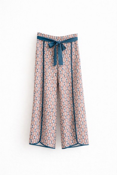 PANTALÓN ANCHO LAZO CINTURA VERANO FBZMR22407B