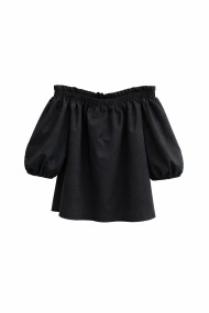BLUSA HOMBROS DESCUBIERTOS CON MANGA ABULLONADA ESTILO VERANIEGO VARIOS COLORES TOP FBZM22207