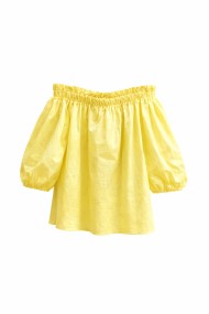 BLUSA HOMBROS DESCUBIERTOS CON MANGA ABULLONADA ESTILO VERANIEGO VARIOS COLORES TOP FBZM22205