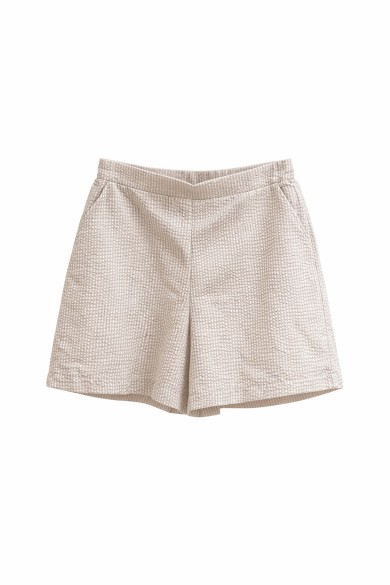 SHORT DE RAYAS TIRO MEDIO CORTE RECTO VERANO FBZMR21987B