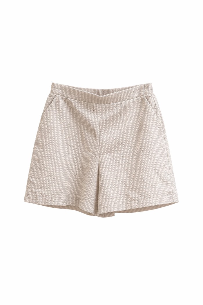 SHORT DE RAYAS TIRO MEDIO CORTE RECTO VERANO FBZMR21987B