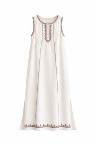 VESTIDO LARGO BORDADO SIN MANGAS ESTILO BOHO FBZMR22429