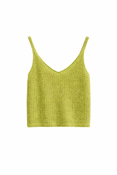 TOP BRILLO TIRANTES FINOS ESCOTE PICO FIESTA FBZMT9593