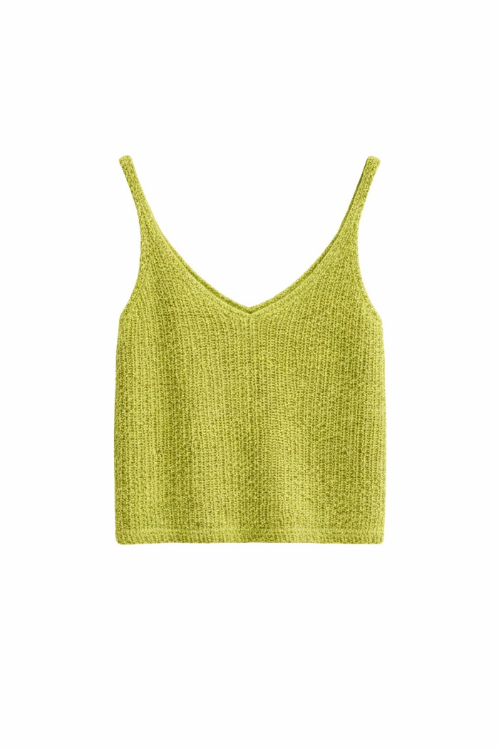 TOP BRILLO TIRANTES FINOS ESCOTE PICO FIESTA FBZMT9593