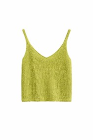 TOP BRILLO TIRANTES FINOS ESCOTE PICO FIESTA FBZMT9593